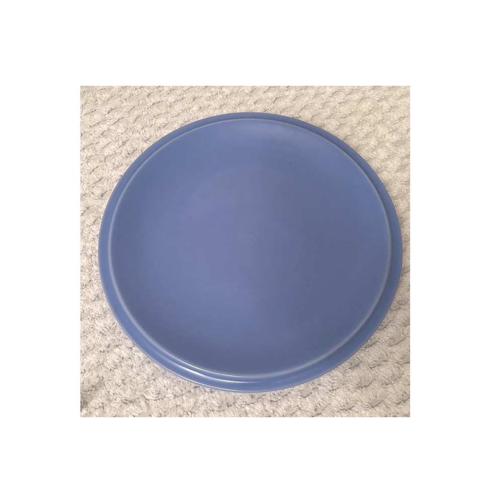 Vernon Kilns‎ Ultra California Blue Pottery Plate Mid Century Modern USA Made